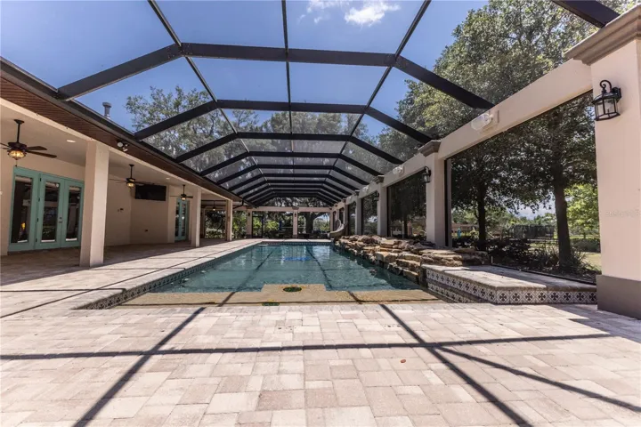 Pool includes large sun-deck area