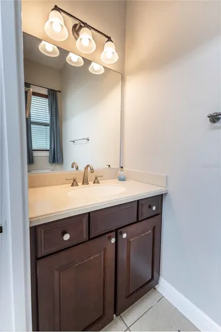 Half Bathroom off garage