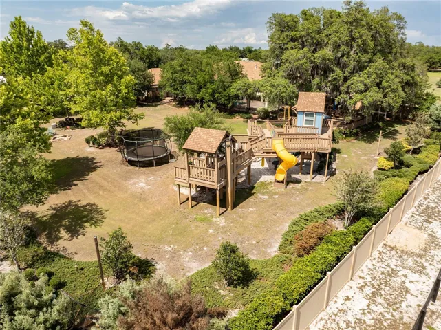 Aerial view of property