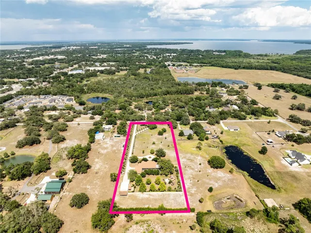 Aerial view of property