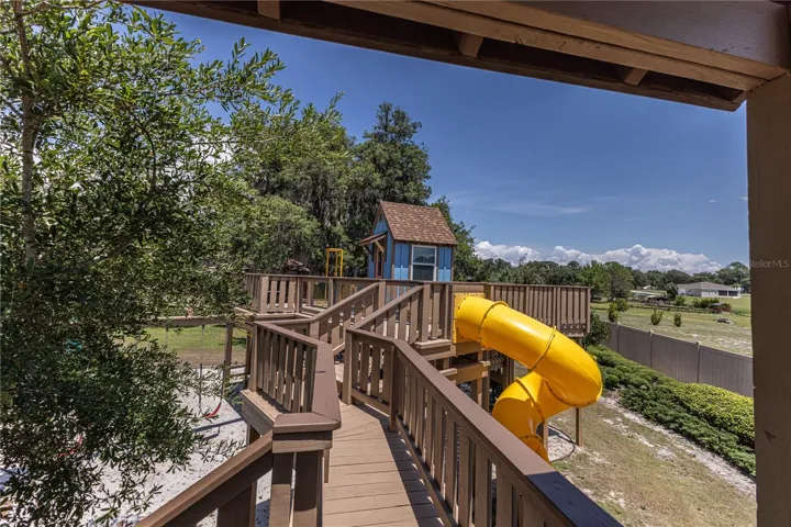 Overhead view of playgroung