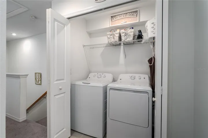 Laundry closet upstairs