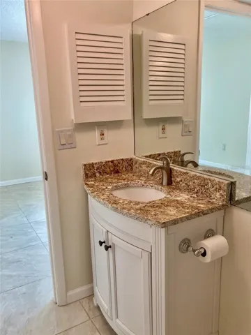 Vanity in second bath