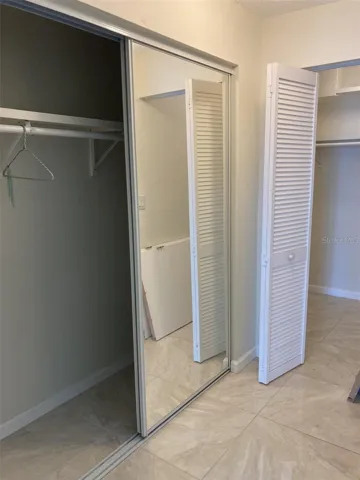 Regular closet plus walk-in closet.