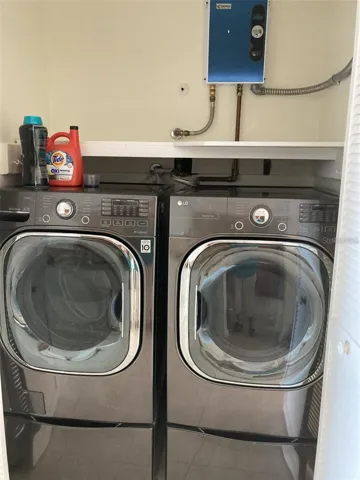 Washer and dryer