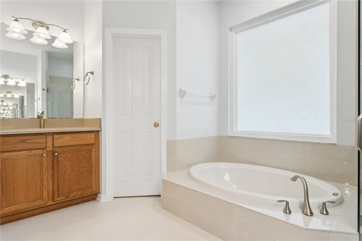 Master Bathroom with two vanitys