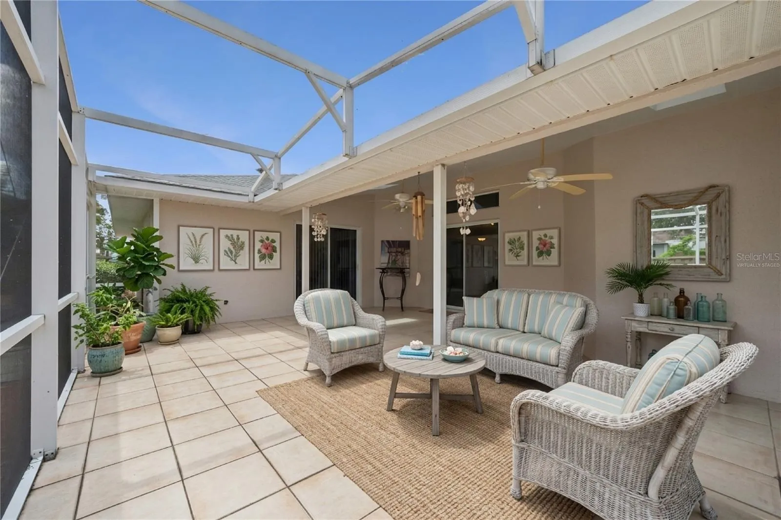 Virtually Staged Lanai