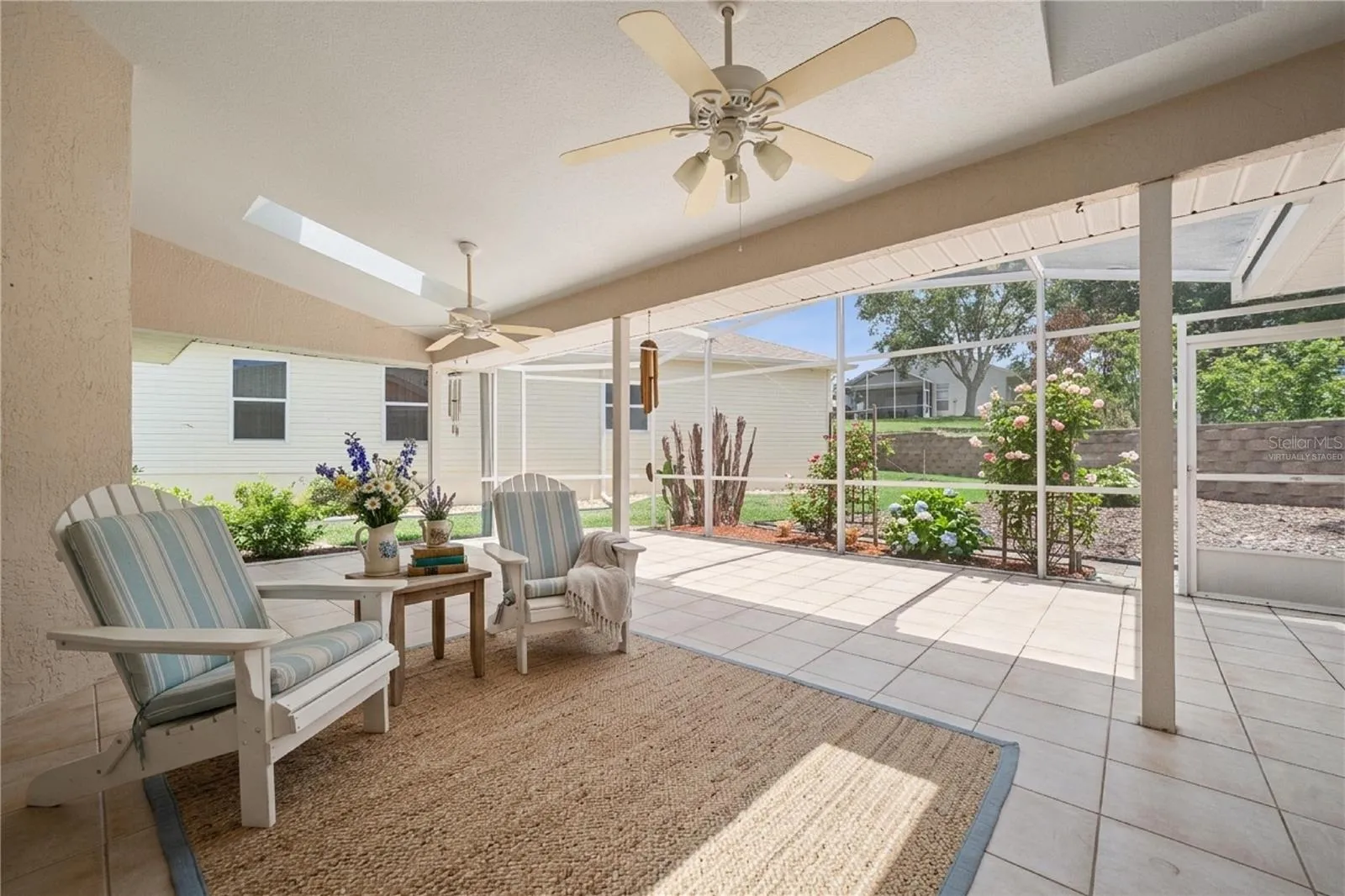 Virtually Staged Lanai