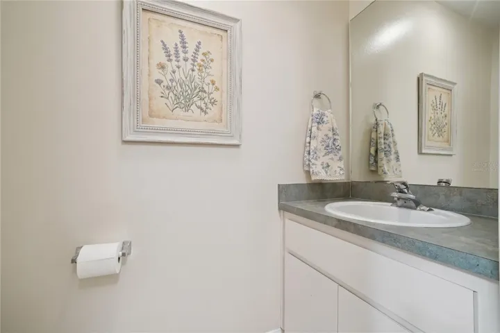 Virtually Staged half bath