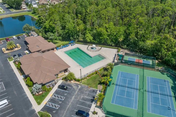 Recreation center, fitness room, pool, courts