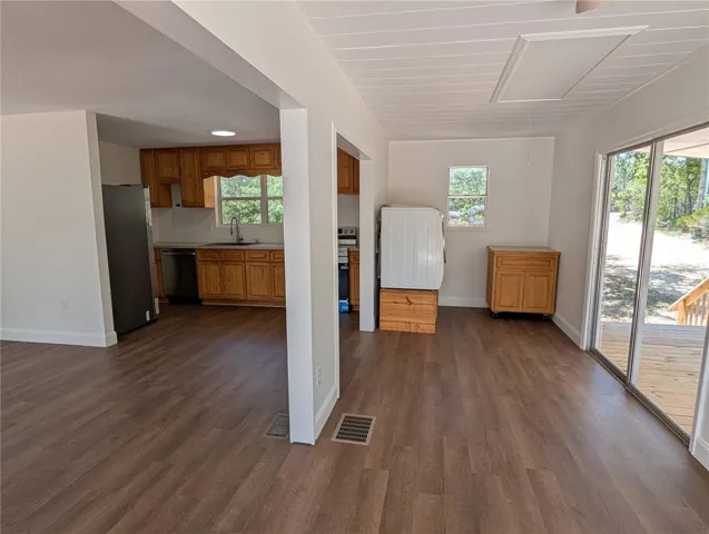 Laundry area kitchen