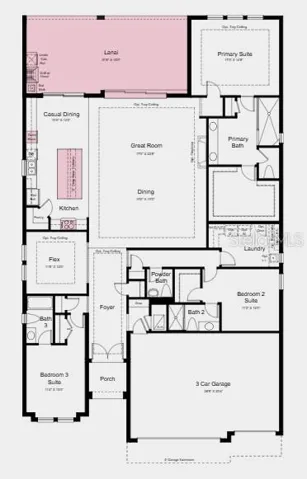 Additional Highlights Include: Tray ceiling pkg, 8' interior doors, gourmet appliance pkg, refrigerator, front load washer and dryer, crown molding and light rail, waterfall edge island counter, and garage floor seal with flakes and clear coat.