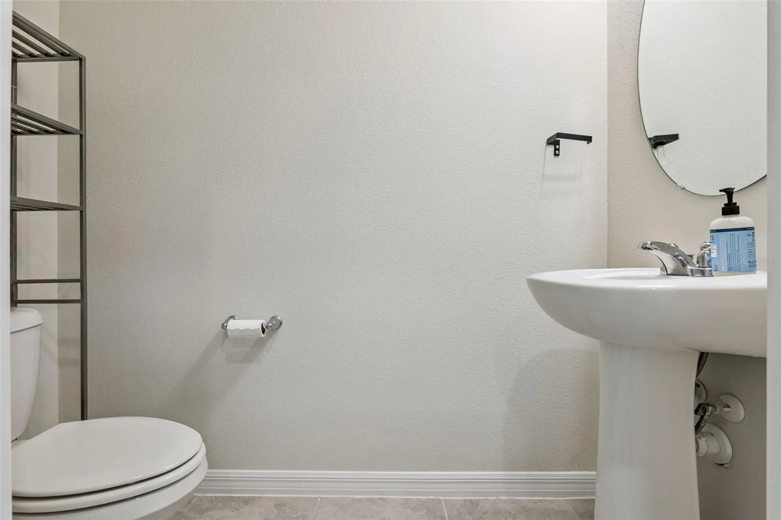 Downstairs powder room