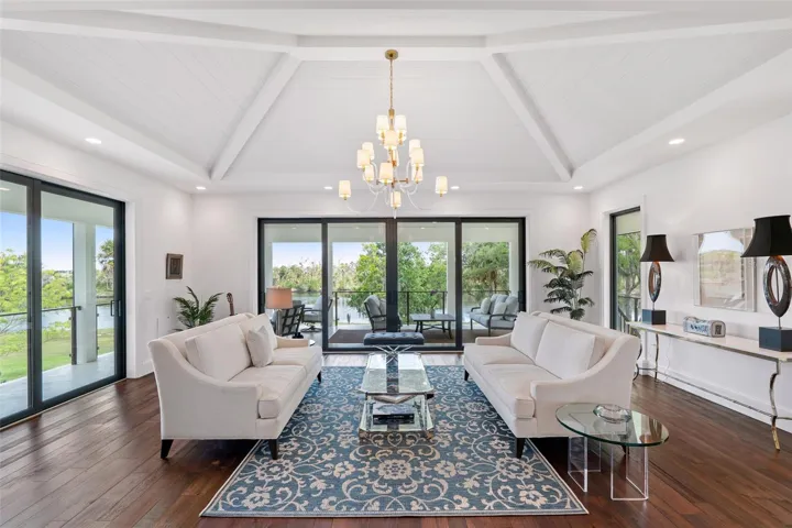Light-Filled Great Room with Panoramic Riverfront Vistas