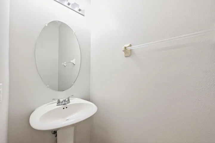 Convenient main floor half bath.