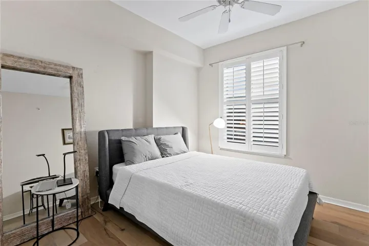 The nicely appointed third bedroom