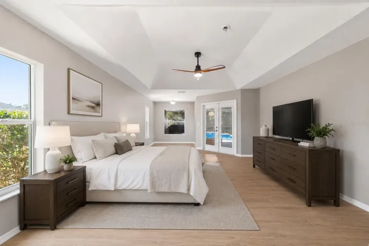 Vitrtually Staged Primary Bedroom