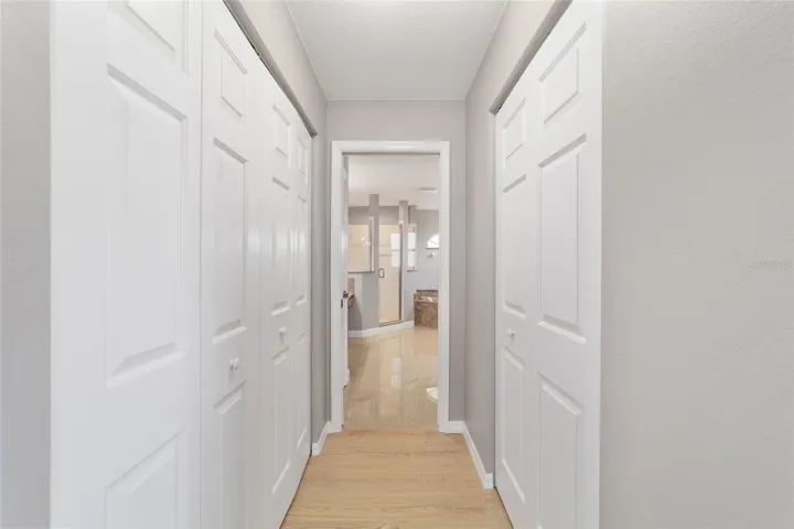 Primary Bedroom with Two Closets