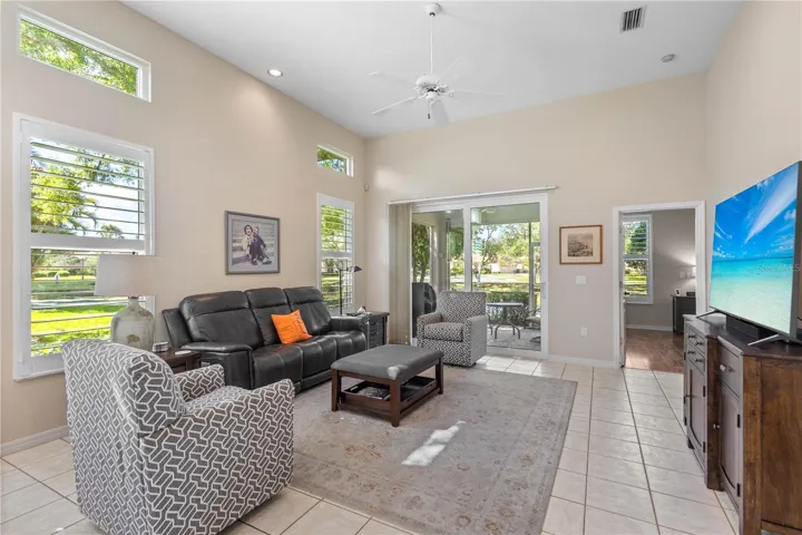 Living room with serene views