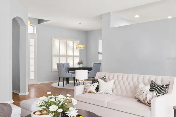 Virtually Staged - Living Room and Dining Room