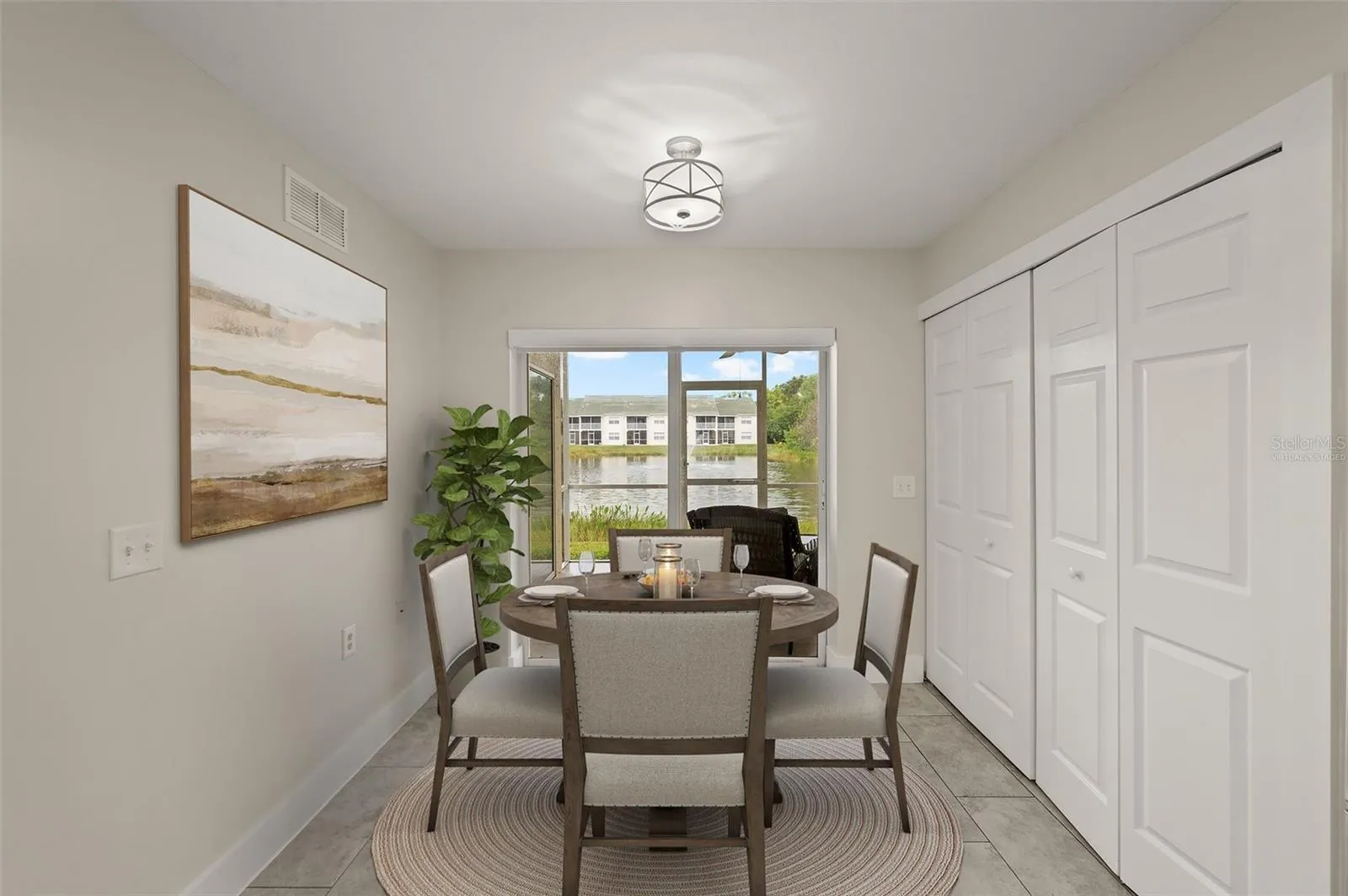 Kitchen Dining Area - Virtually Staged