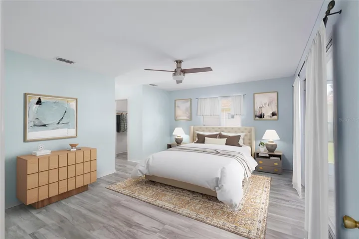 Staged Primary Bedroom