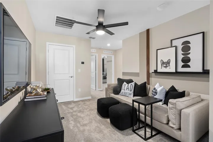 Model Home Design Only. Pictures and furnishings are for illustrative purposes only. Elevations, colors and options may vary. Furniture is for model home staging only.