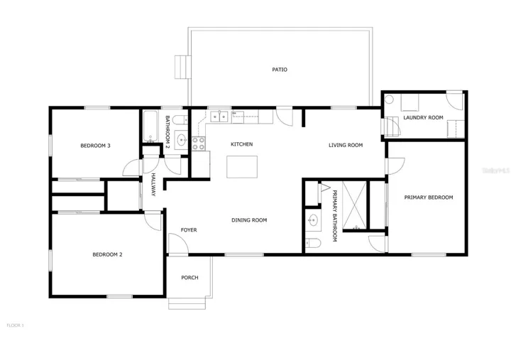 Ideal Split Floor Plan