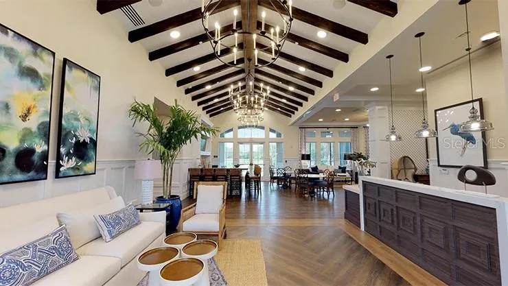 Grand entry into clubhouse