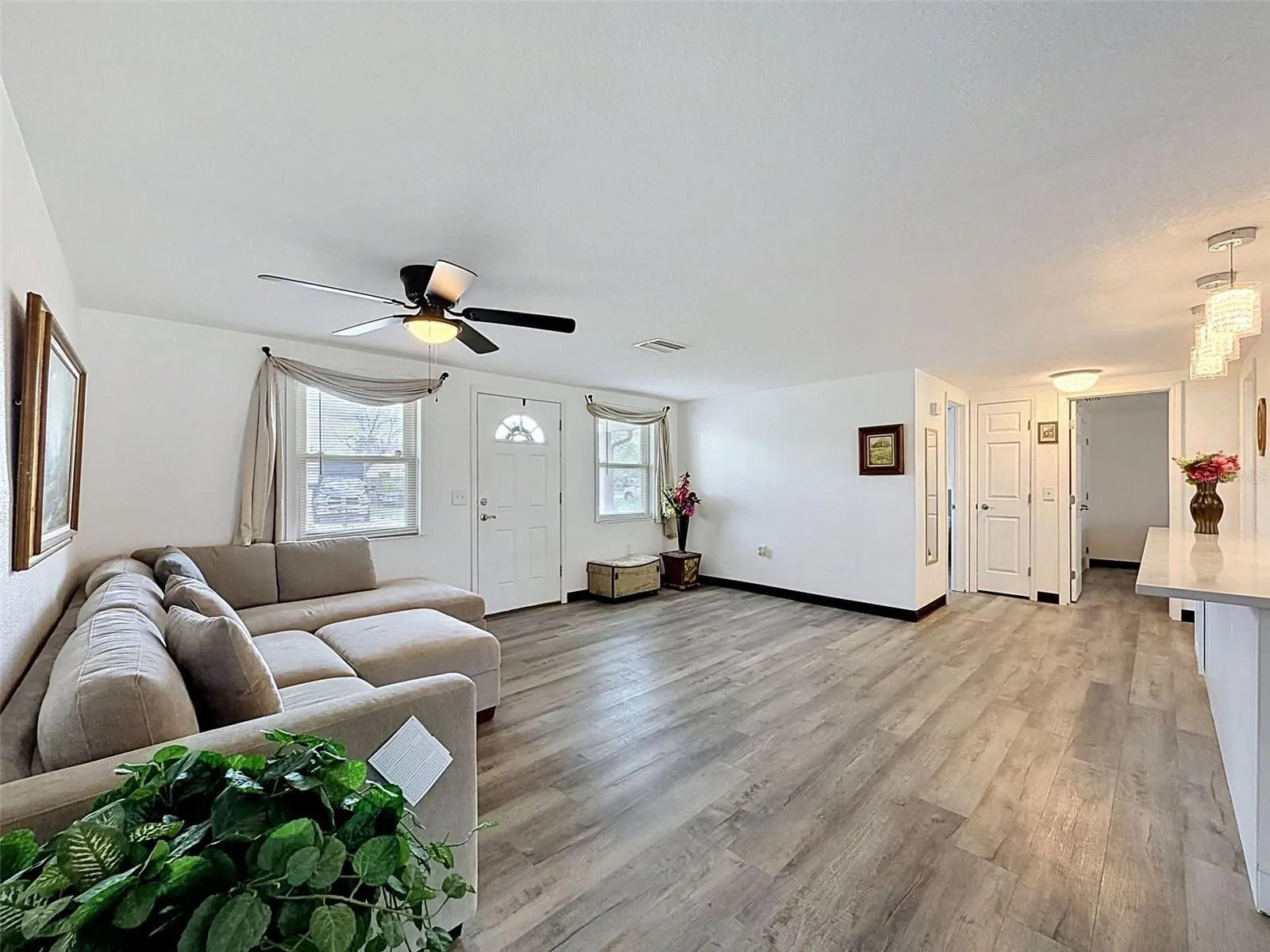 Spacious living area perfect for entertaining.