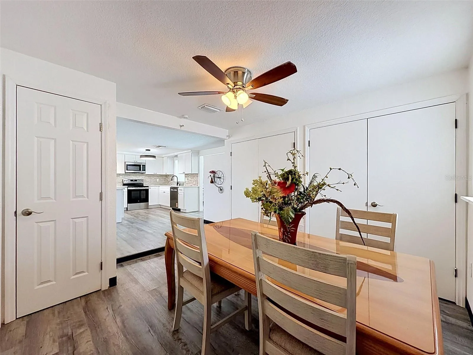 Flexible dining area with open flow to living spaces.