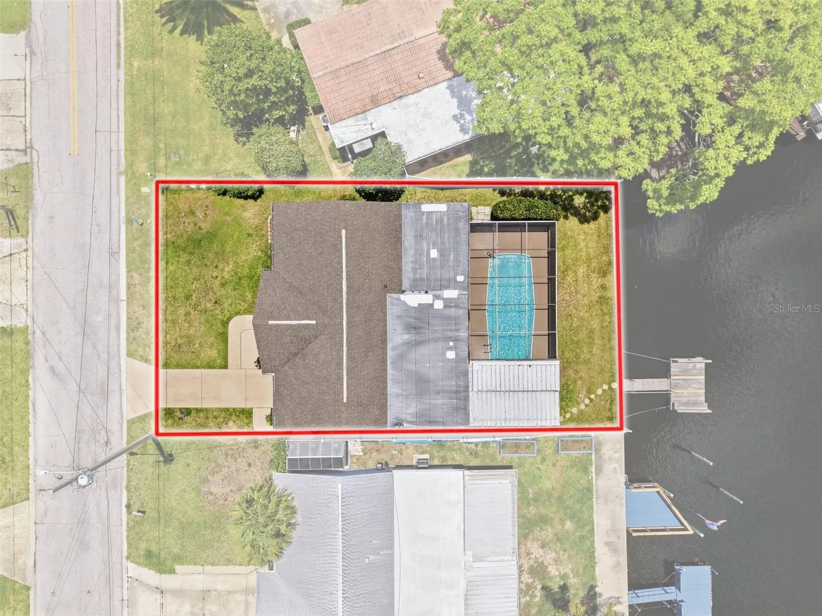 Approximate property lines shown for reference purposes only.