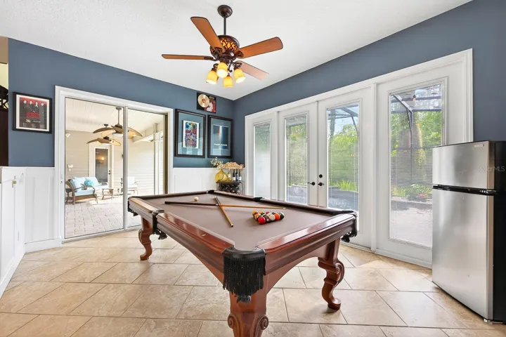 Versatile formal dining space off the kitchen.
