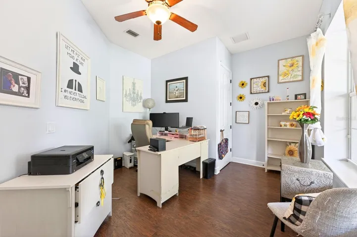 Dedicated home office space.