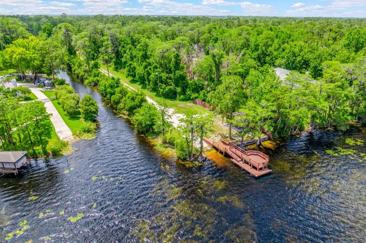 Community boat ramp and dock.