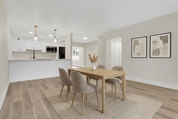 Virtually Staged Dining Area