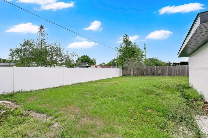 Back Yard with Privacy Fence