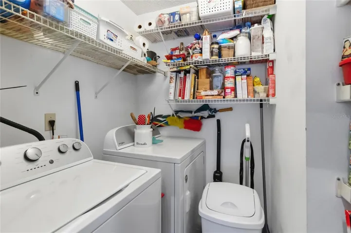 Indoor laundry with extra storage