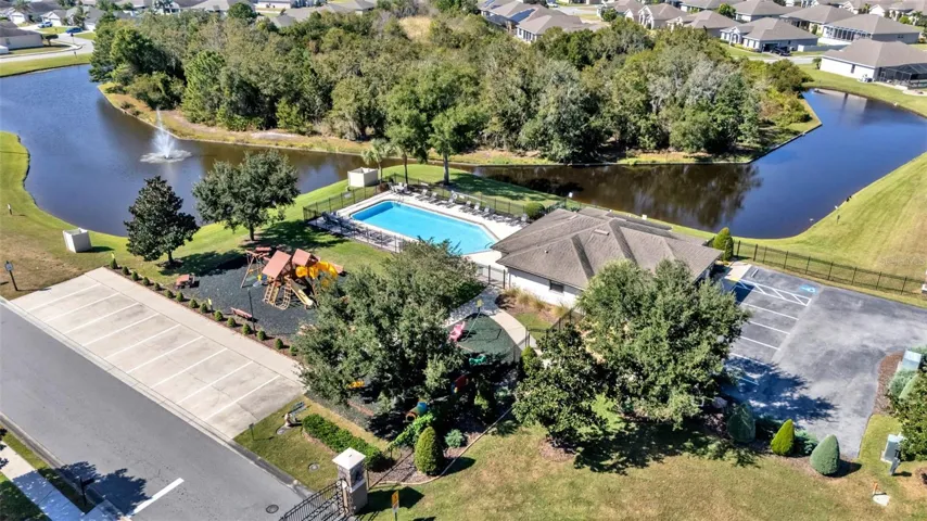 community pool and playground