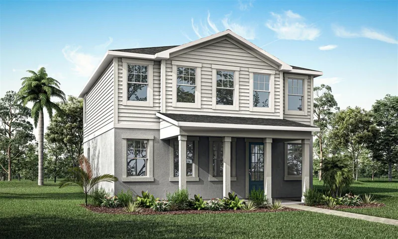 Meridian Parks - Talquin Floorplan - Low Country Elevation - Architect's Rendering