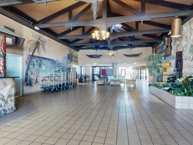 Nostalgic Hawaiian Inn Lobby