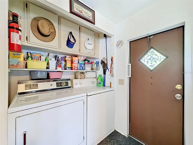 Utility Closet w/built in Storage