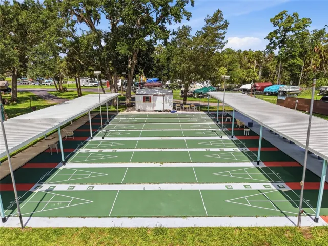 Shuffleboard Courts & Storage yard