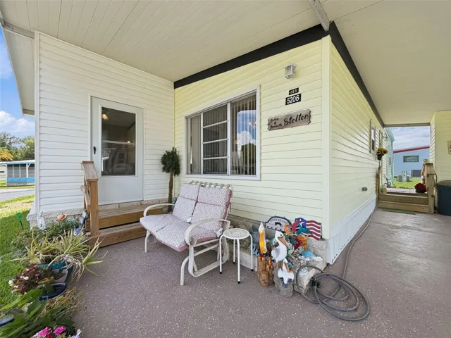 Covered patio