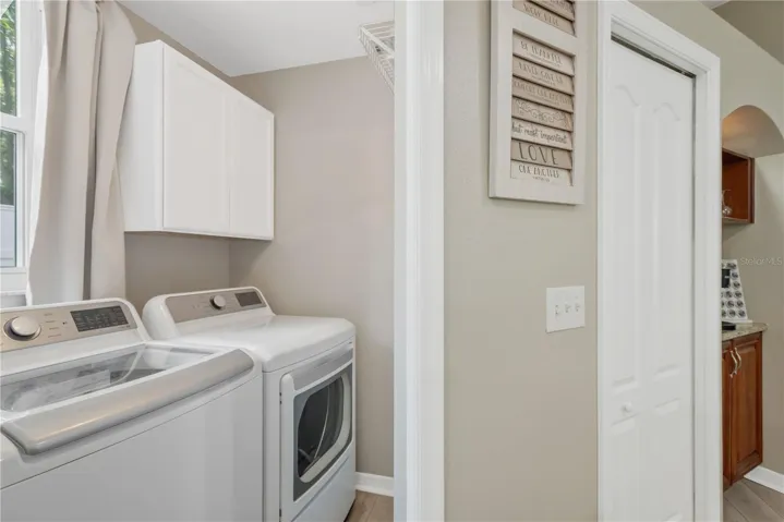 Inside Laundry Room with Window, just off Kitchen
