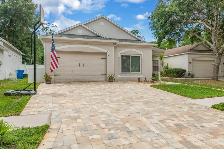 Beautiful Paver Drive with extra parking space