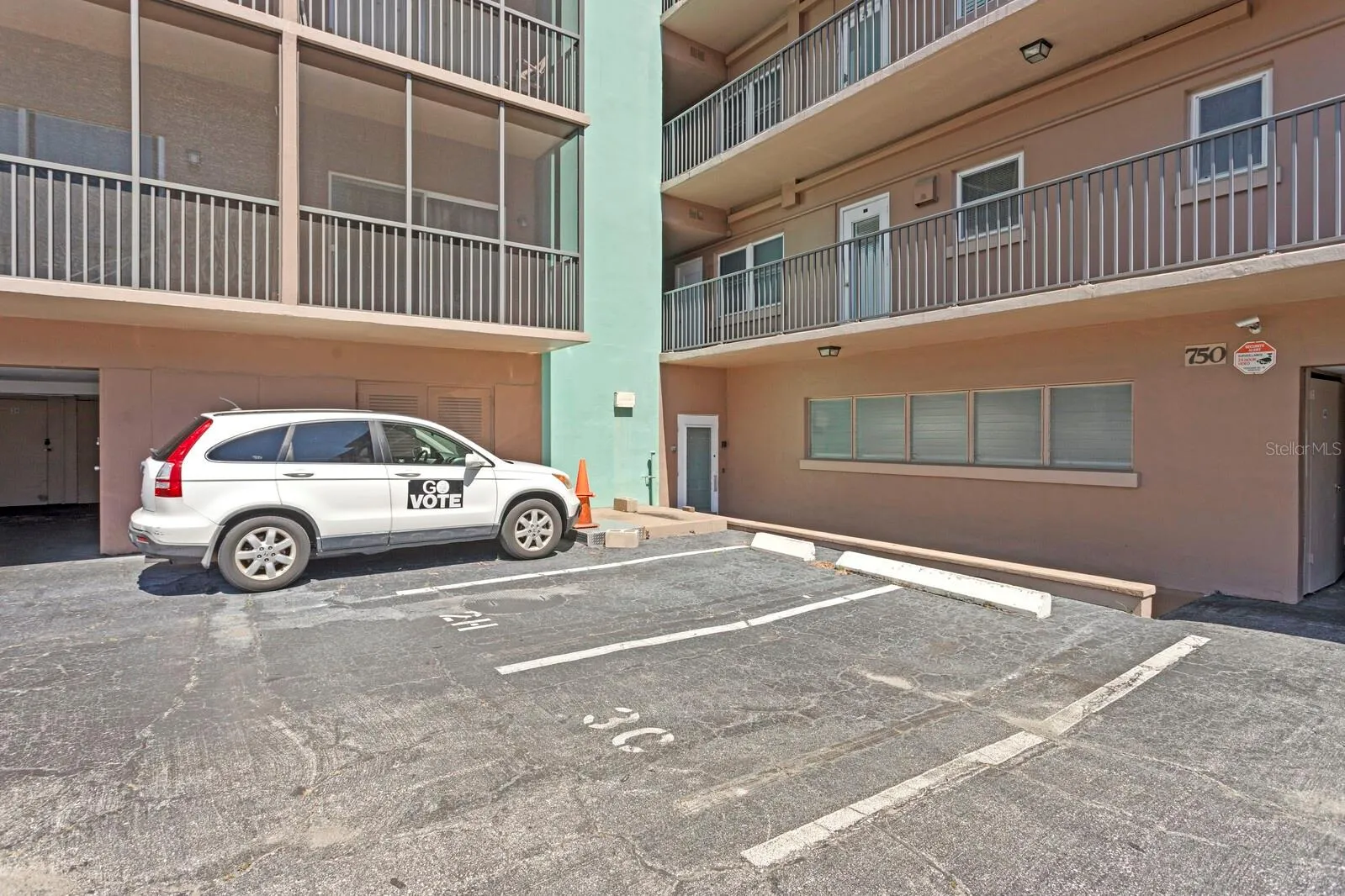 Parking spot 3C near back entrance &amp; elevator