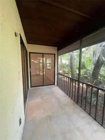 Back screened area