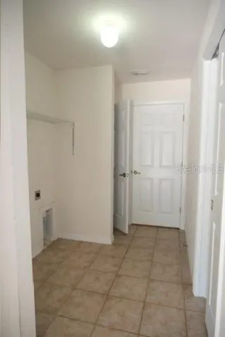 Laundry room via garage interior door