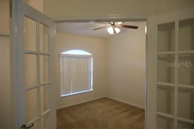 Office/Den with French doors